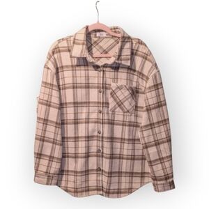 L • Ardene • Plaid Lightweight Shacket